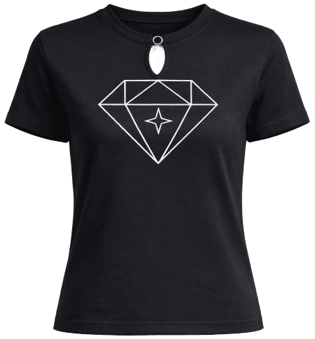 w keyhole diamond tshirt bodyfit e1783145990819